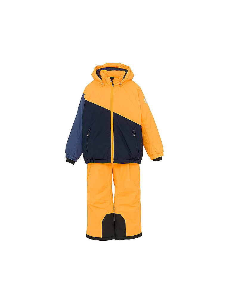 COLOR KIDS Kinder Skianzug Set Colorblock orange | 104